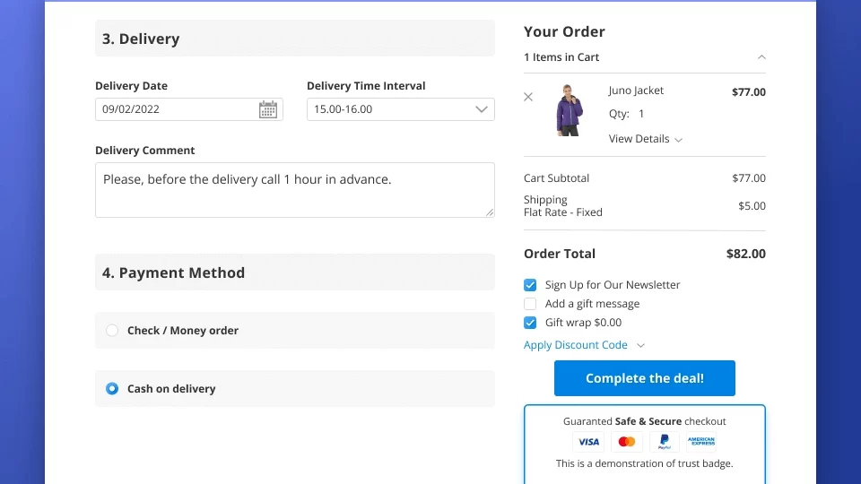 Magento 2 One Step Checkout Extension