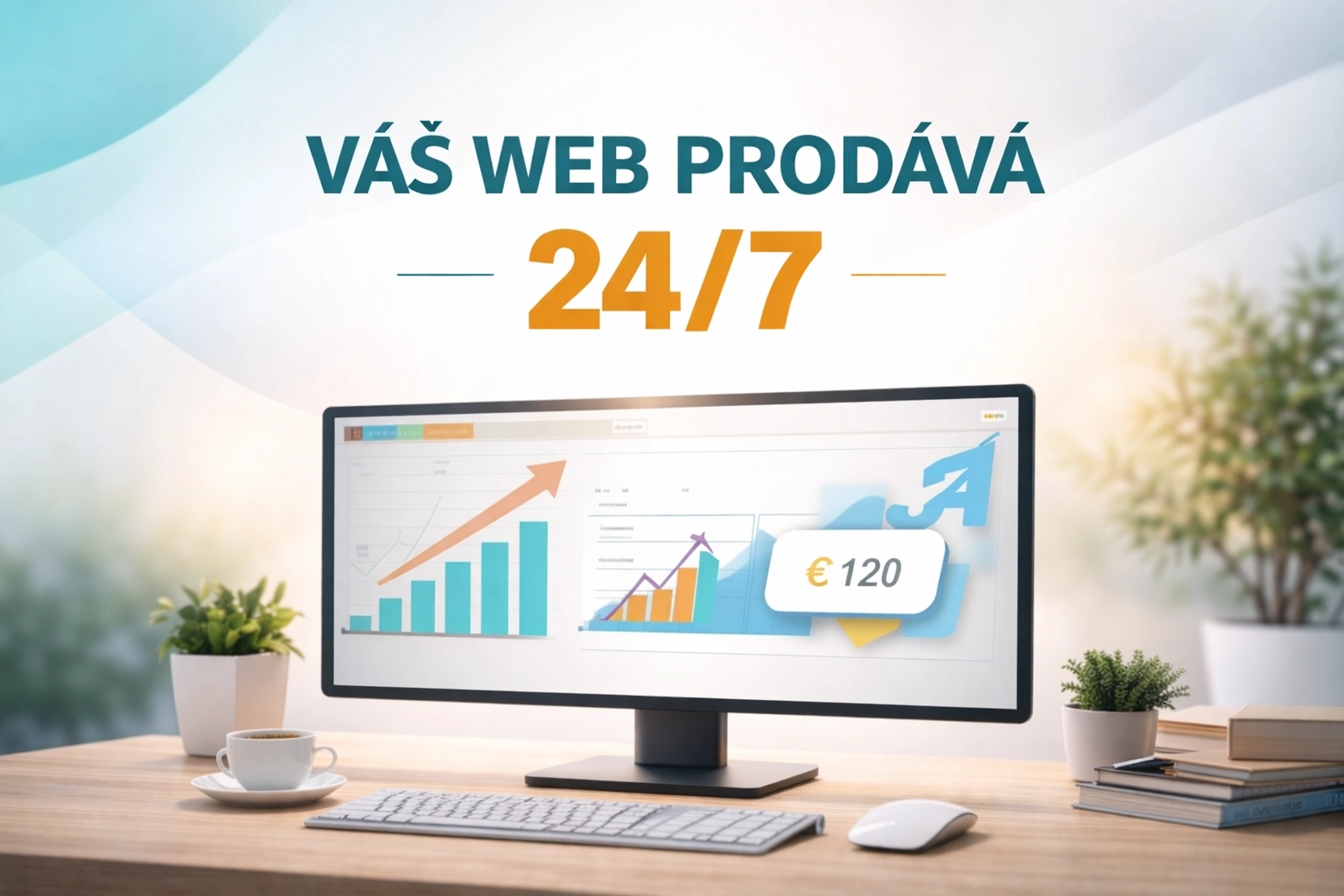 Ilustrační obrázek blogu váš web prodává 24/7