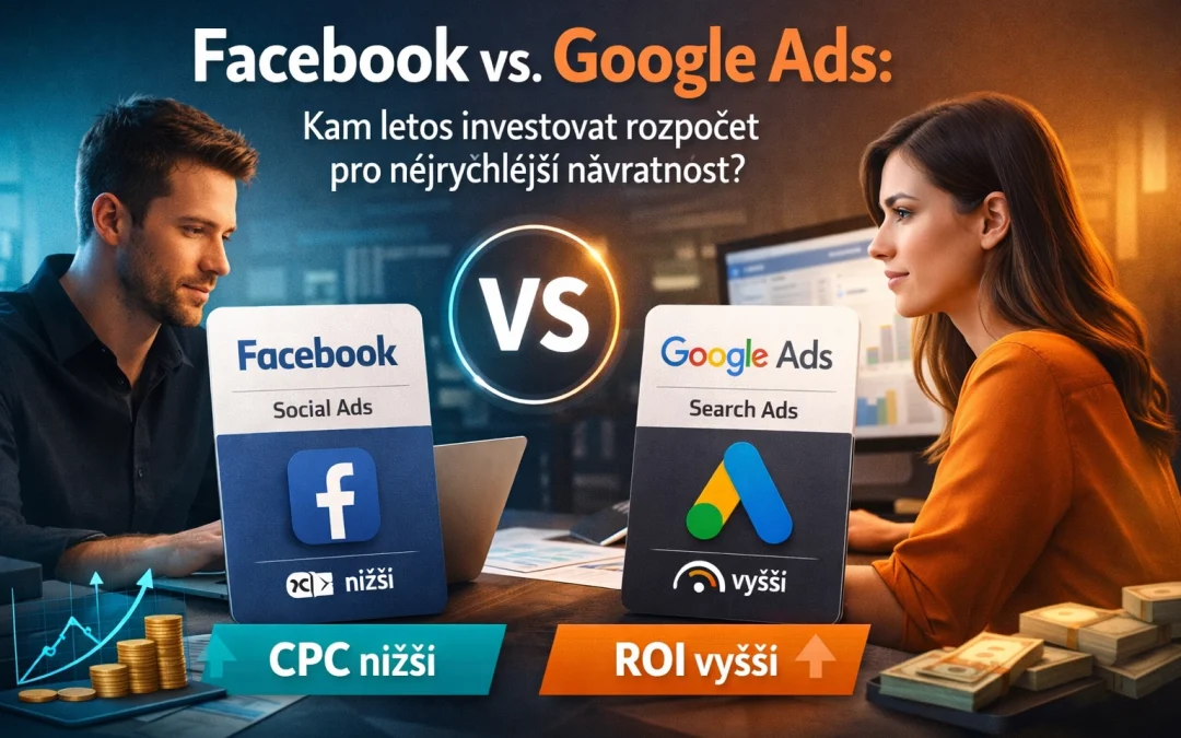 Facebook vs. Google Ads: Kam letos investovat rozpočet pro nejrychlejší návratnost?